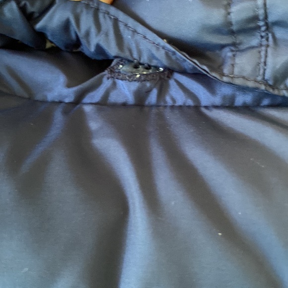 Gap Baby 6-12 Navy Peacoat Puffer Coat with detachable Hood - Picture 6 of 10